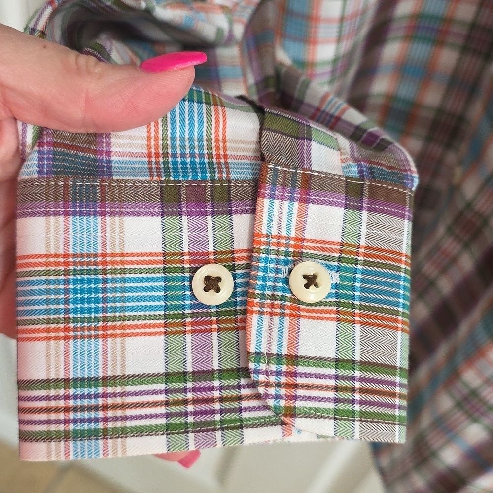 Peter Millar Set Of 2 100% Cotton Collared Button Down Long Sleeve Shirts Large - Picture 10 of 11